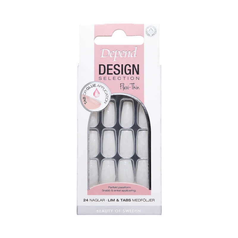 80226 Losnaglar Design Selection Pearl Lines Short Coffin